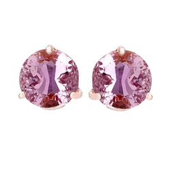 Kunzite Gemstone Stud Earrings