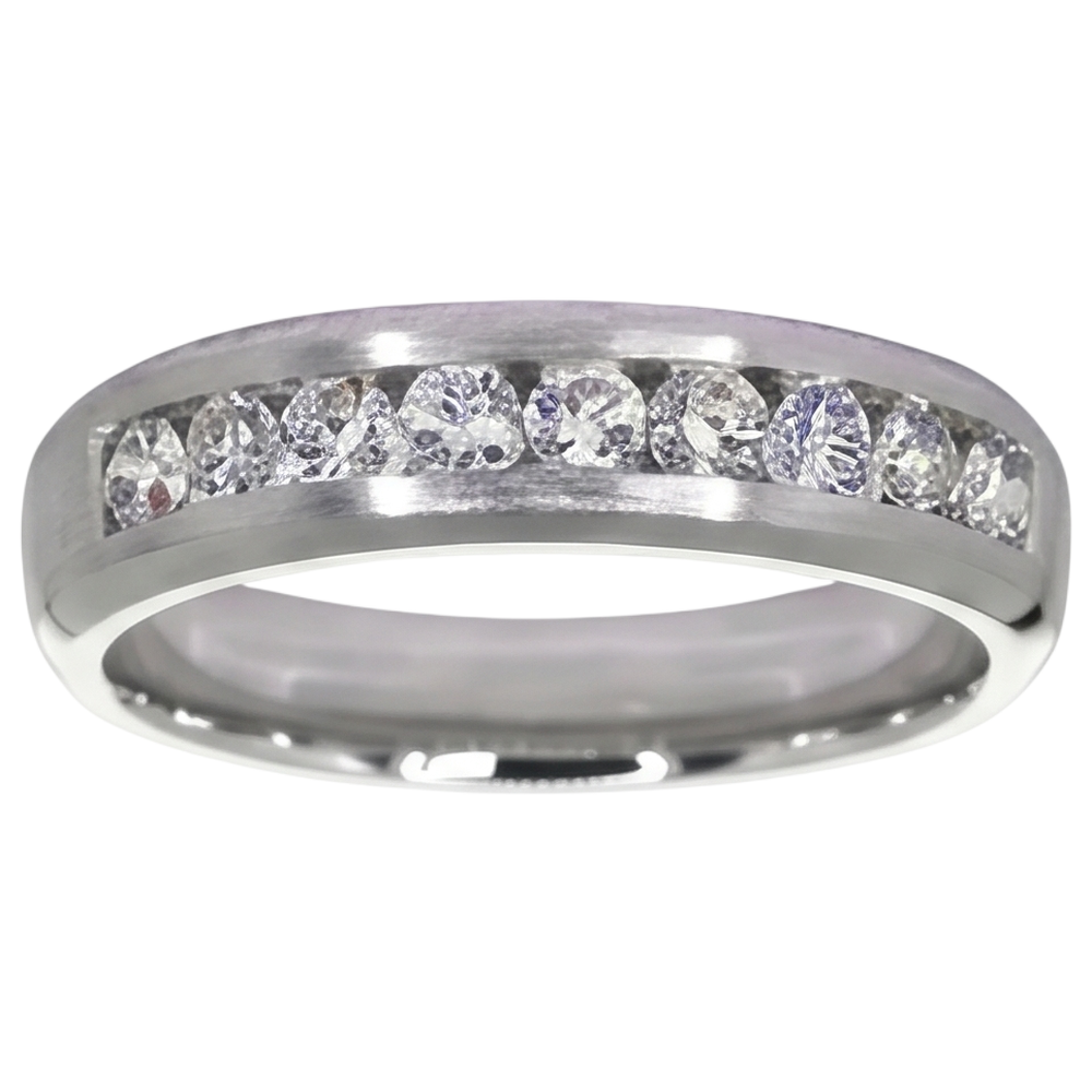 Lab Grown Diamond Eternity Band 1.35ct - White Gold 10K