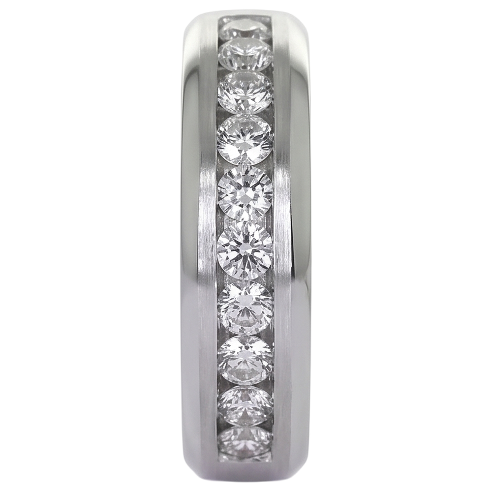 Lab Grown Diamond Eternity Band 1.35ct - White Gold 10K