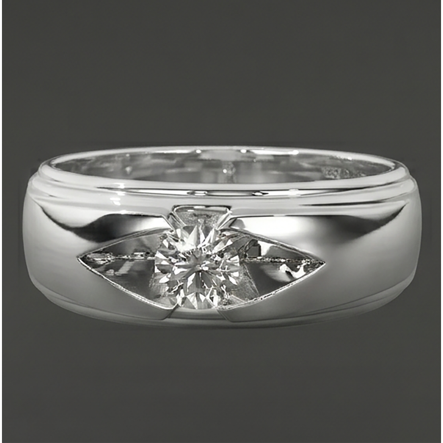 Lab Grown Diamond Ring 1ct - White Gold 10K
