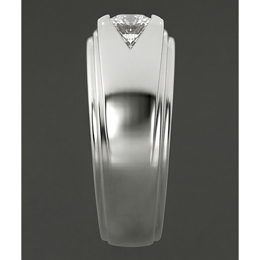 Lab Grown Diamond Ring 1ct - White Gold 10K