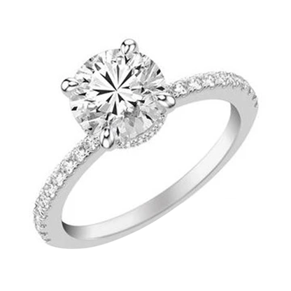 Lab Grown Big Diamond Anniversary Ring 7.56 Carats White Gold 14K Jewelry New