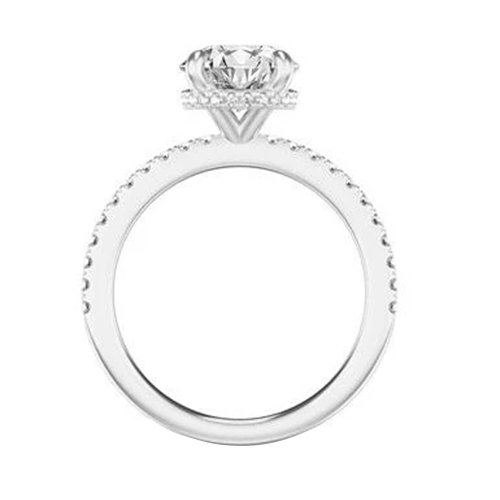 Lab Grown Big Diamond Anniversary Ring 7.56 Carats White Gold 14K Jewelry New