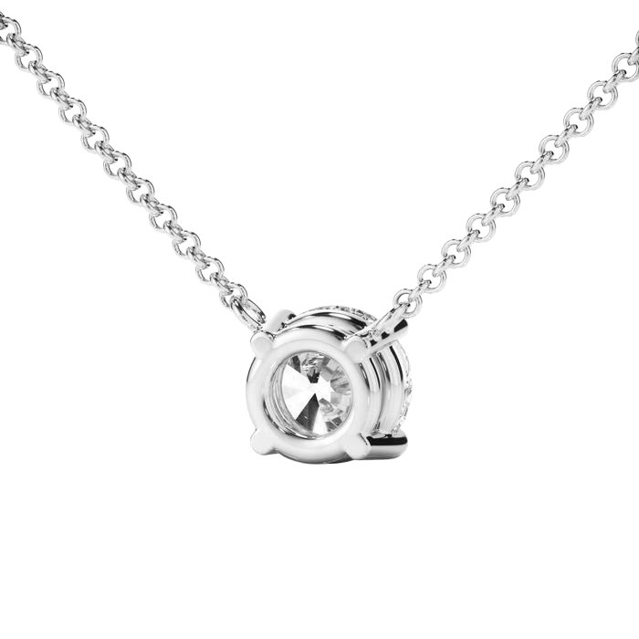 Lab Grown Diamond Pendant White Gold 1.25 Ct. Necklace