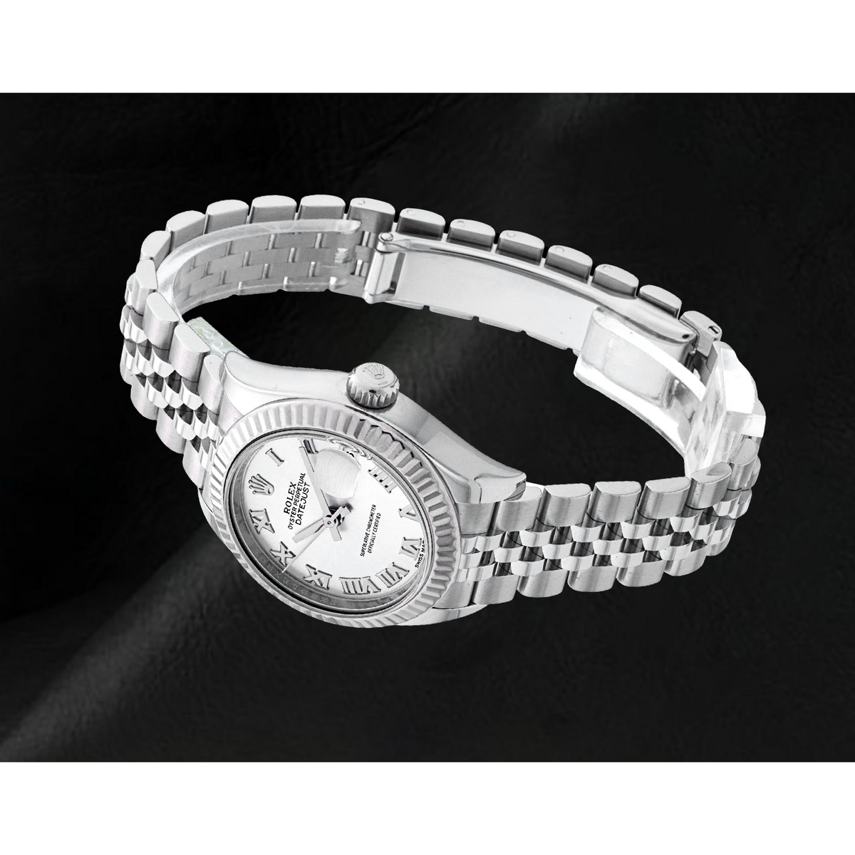 Ladies Rolex Date-just 31mm Silver Roman Dial Watch