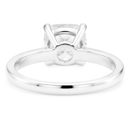 Ladies Solitaire Engagement Ring Old Cut Cushion Mined Natural Real Diamond ( Not Lab Grown ) 5 Carats