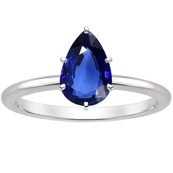 Ladies 4 Carat Oval Sapphire Engagement Ring 