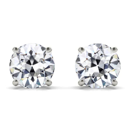 Ladies 5 Ct Stud Diamond Earrings