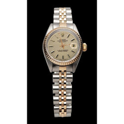 Ladies Rolex Date Just Watch Dial Two Tone Jubilee Bracelet