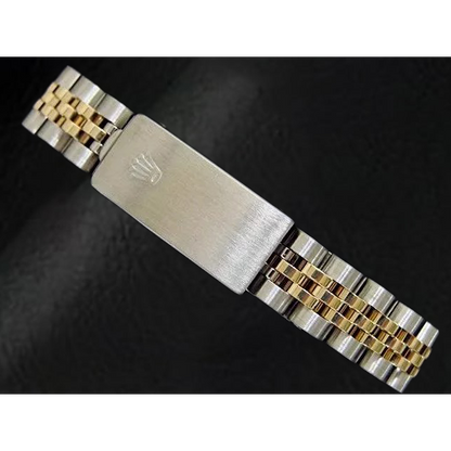 Ladies Rolex Datejust 26mm Mother Of Pearl Stick Dial Two Tone Watch