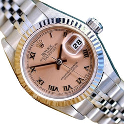 ROLEX LADY SALMON ROMAN DIAL WATCH