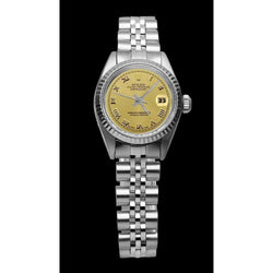 Ladies Rolex Watch Datejust  Dial Ss Jubilee Bracelet Fluted Bezel