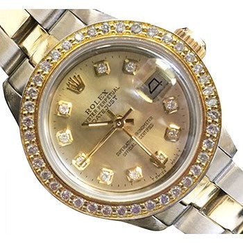 Diamond Dial Ss & Gold
