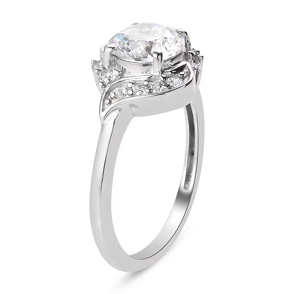 Ladies Gold Round Old Miner Genuine Natural Earth Mined Diamond Ring Twisted Style 1.75 Carats