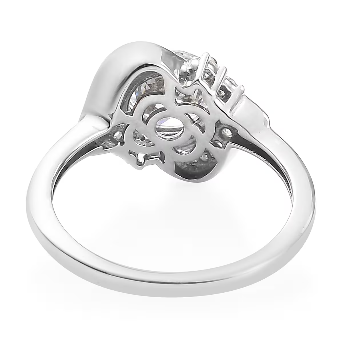 Ladies Gold Round Old Miner Genuine Natural Earth Mined Diamond Ring Twisted Style 1.75 Carats