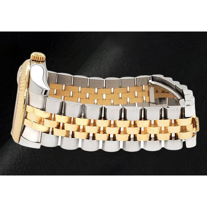 Two Tone Champagne Roman Watch