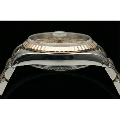 Ladies Rolex Date Just Watch Dial Two Tone Jubilee Bracelet