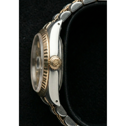 Ladies Rolex Date Just Watch Dial Two Tone Jubilee Bracelet