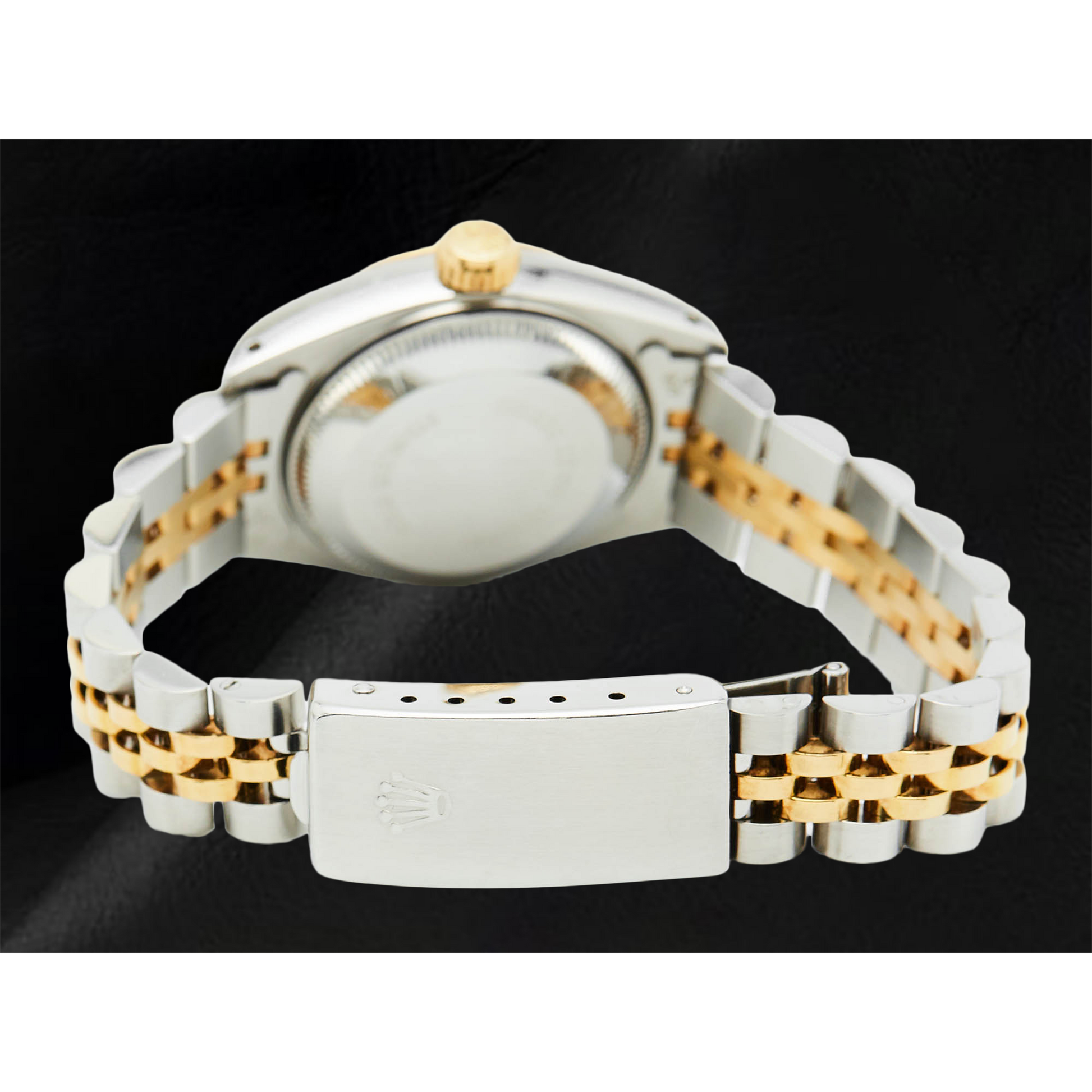 Ladies Rolex Datejust 26 mm  Mother Of Pearl Dial Double Row Diamond Bezel