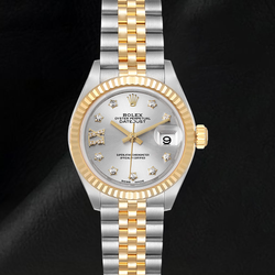 Ladies Rolex Datejust 28 mm Jubilee Bracelet Two Tone Watch 279173