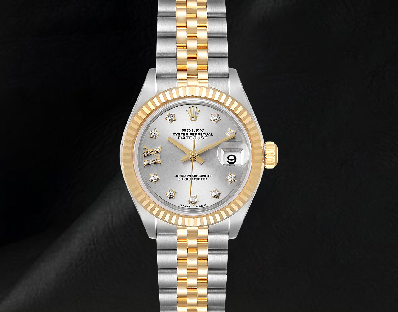Ladies Rolex Datejust 28 mm Jubilee Bracelet Two Tone Watch 279173