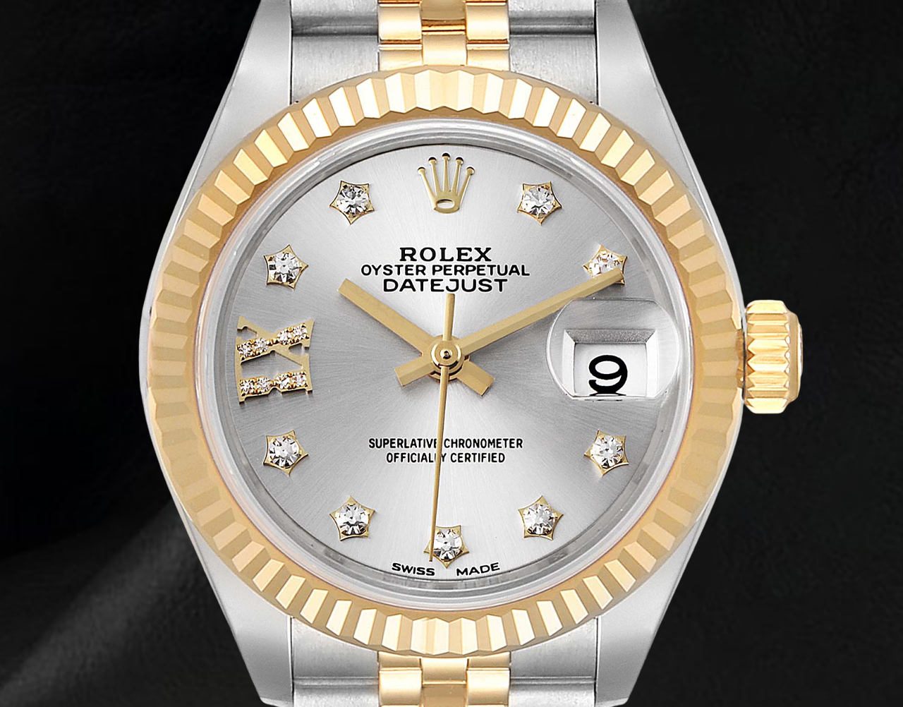 Ladies Rolex Datejust 28 mm Jubilee Bracelet Two Tone Watch 279173