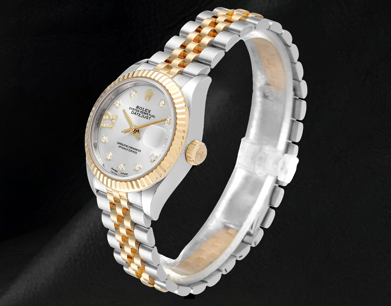 Ladies Rolex Datejust 28 mm Jubilee Bracelet Two Tone Watch 279173