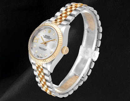 Ladies Rolex Datejust 28 mm Jubilee Bracelet Two Tone Watch 279173