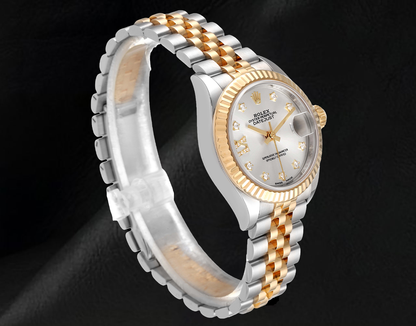 Ladies Rolex Datejust 28 mm Jubilee Bracelet Two Tone Watch 279173