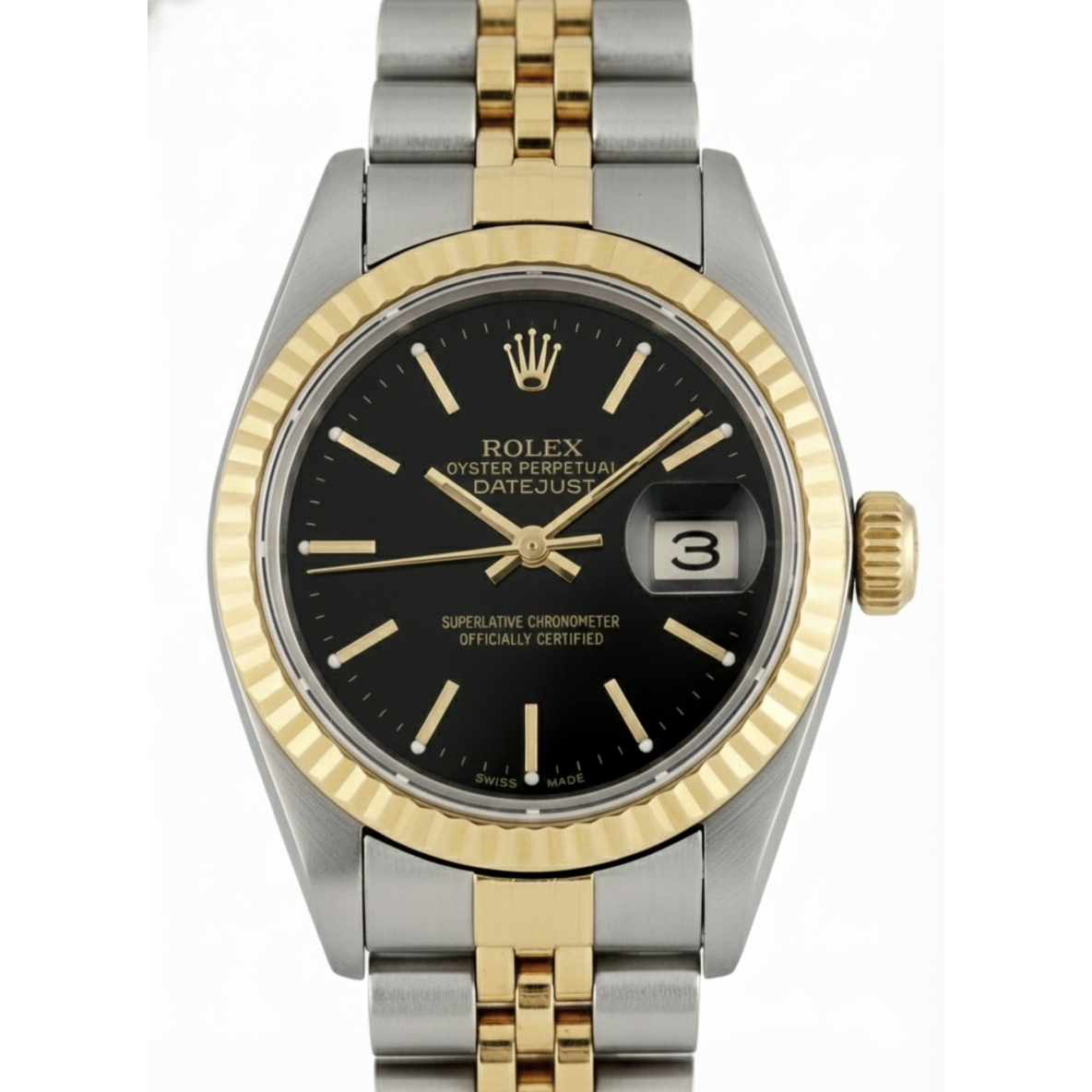 natural diamond watch side angle