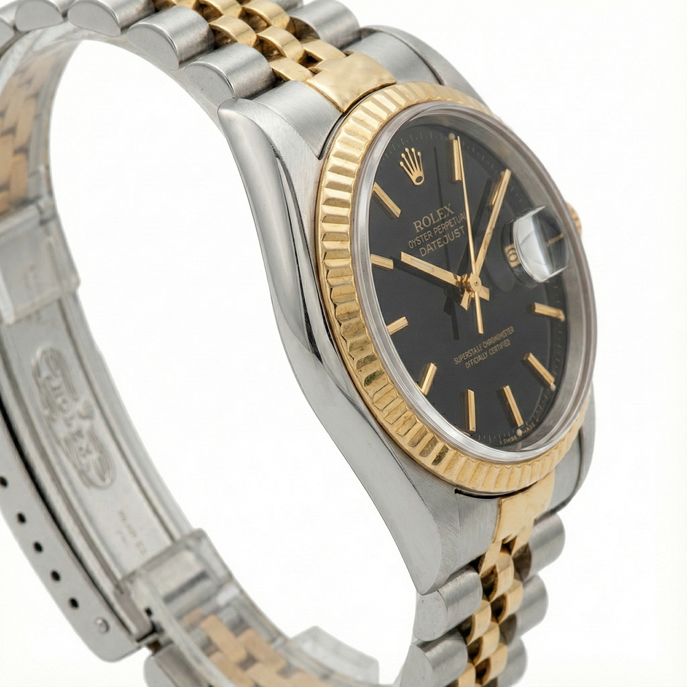 natural diamond watch profile view