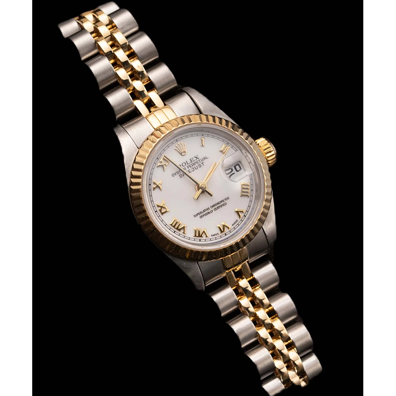 Ladies Rolex Datejust Watch Oyster Solid Gold & Stainless Steel