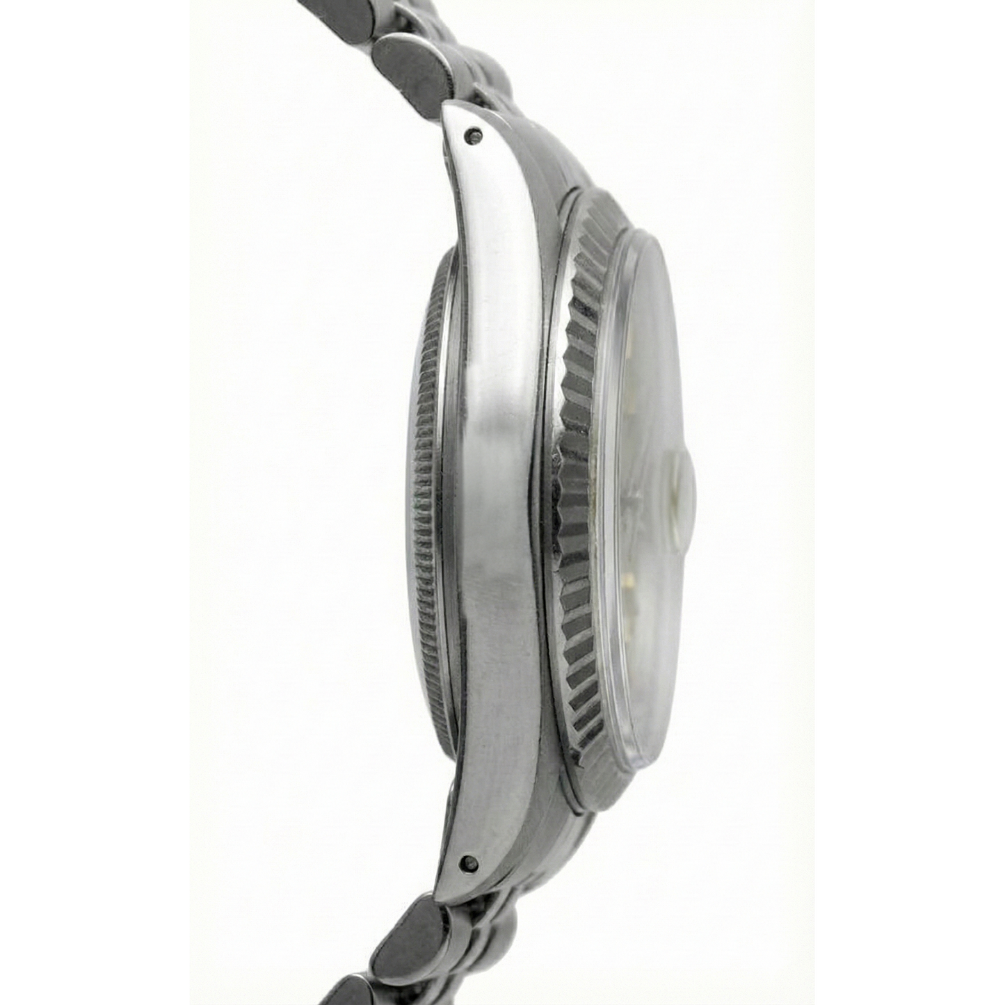 Ladies Rolex Datejust Watch Ss Champagne Stick Dial