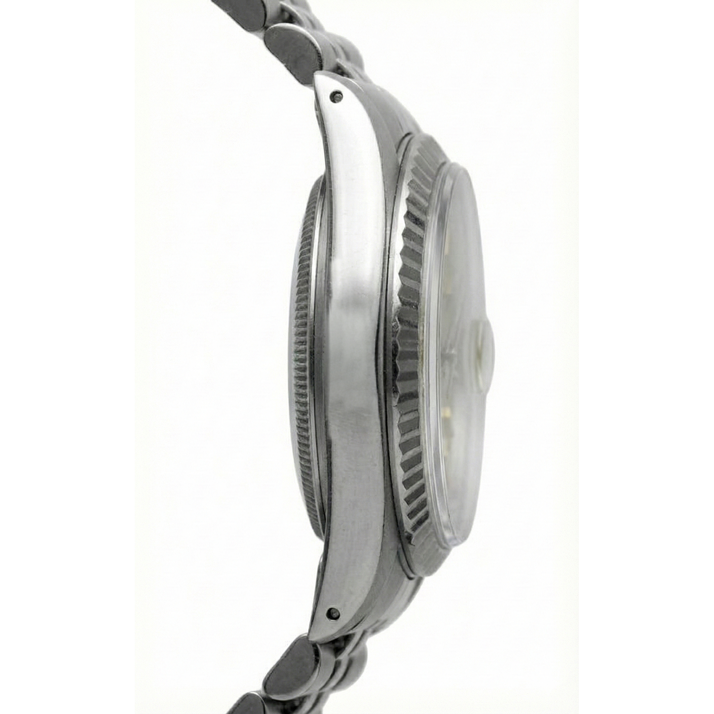 Ladies Rolex Datejust Watch Ss Champagne Stick Dial