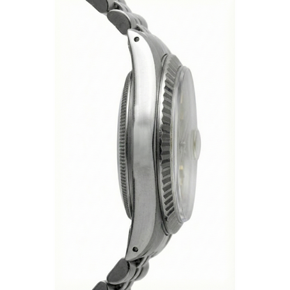 Ladies Rolex Datejust Watch Ss Champagne Stick Dial