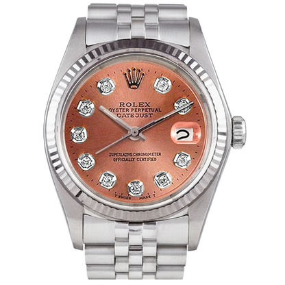 Ladies Rolex Watch Date-Just Stainless Steel Jubilee