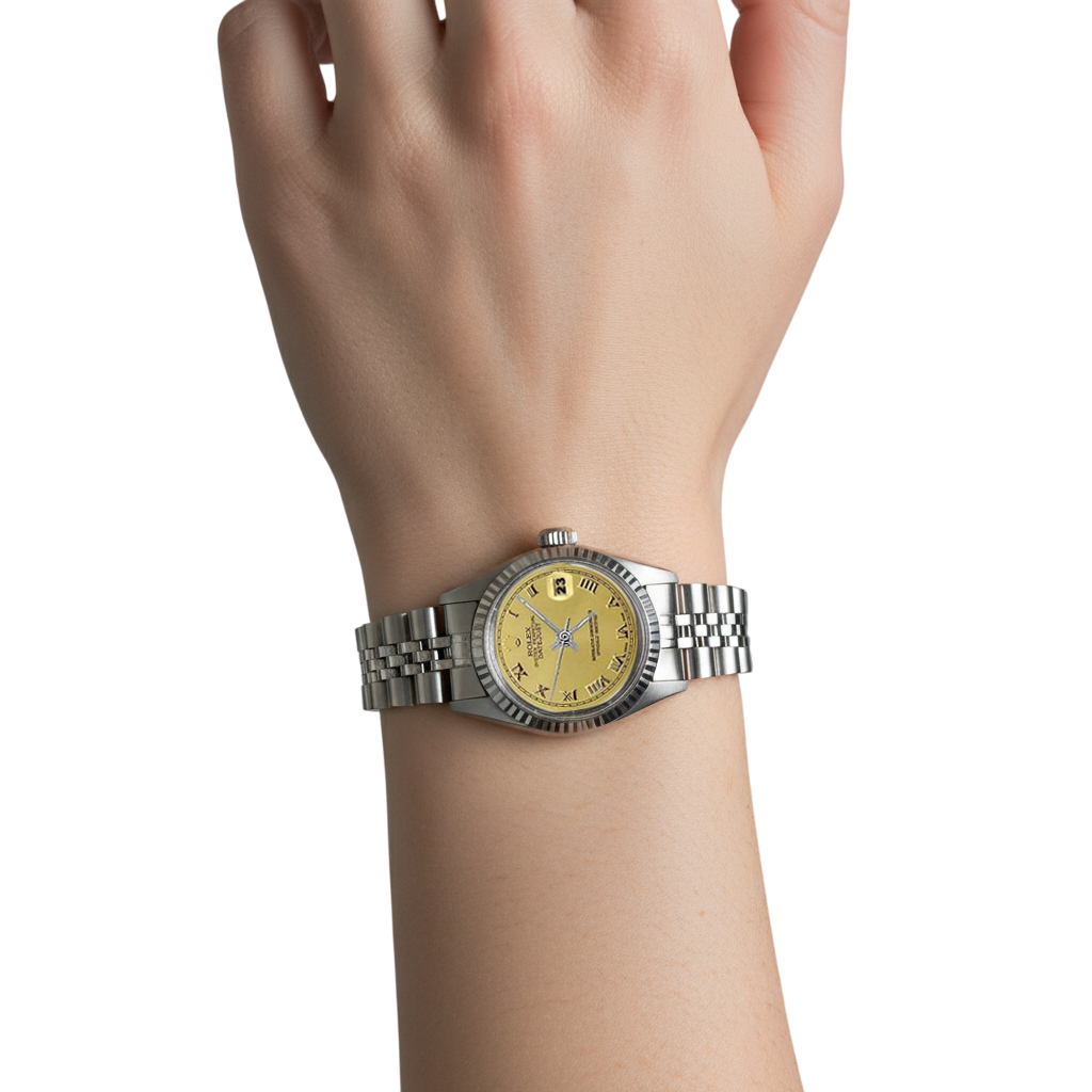 Ladies Rolex Watch Datejust  Dial Ss Jubilee Bracelet Fluted Bezel