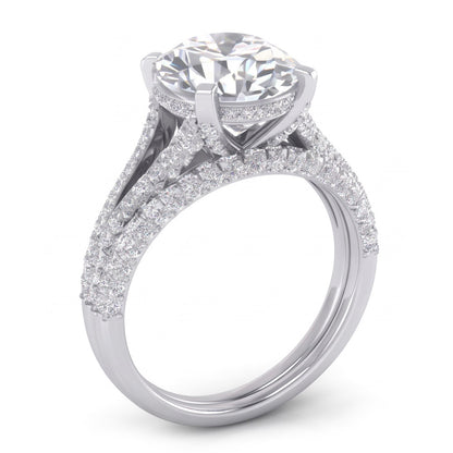 Large Oval Mined Natural Real Diamond ( Not Lab Grown ) Wedding Ring And Band Set