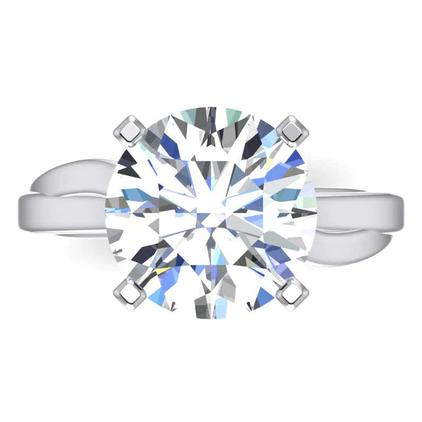 Large 6 Carat Solitaire Diamond Ring