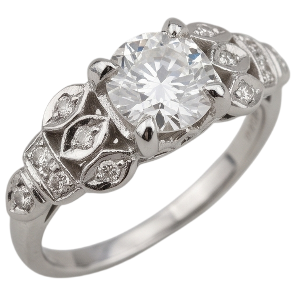 Like Vintage Engagement Ring Natural Earth Mined Diamond