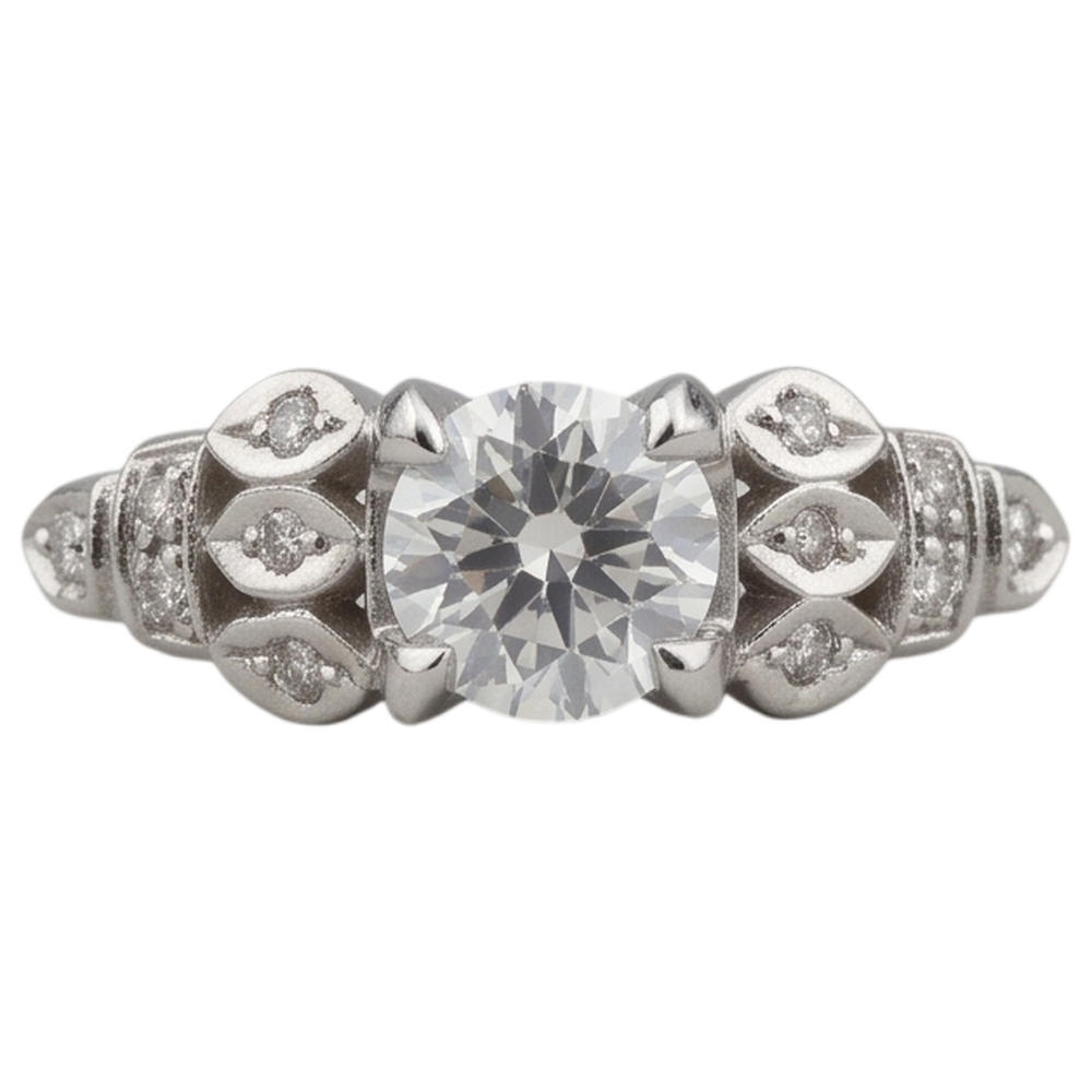 Like Vintage Engagement Ring Natural Earth Mined Diamond