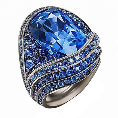 Like Antique Cocktail Sapphire Ring