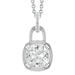 Lock Style 6 Carat Diamond Pendant