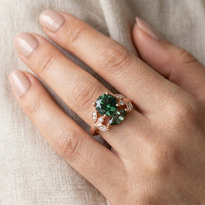 Luxurious Gemstone Ring with VVS Clarity Dendritic Agate – 3.25