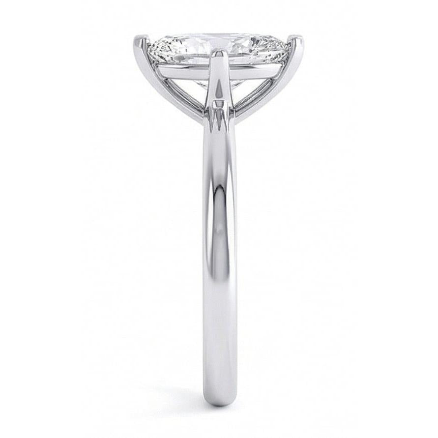 Marquise Cut 1.50 Ct Solitaire Natural Earth Mined Diamond Wedding Ring White Gold