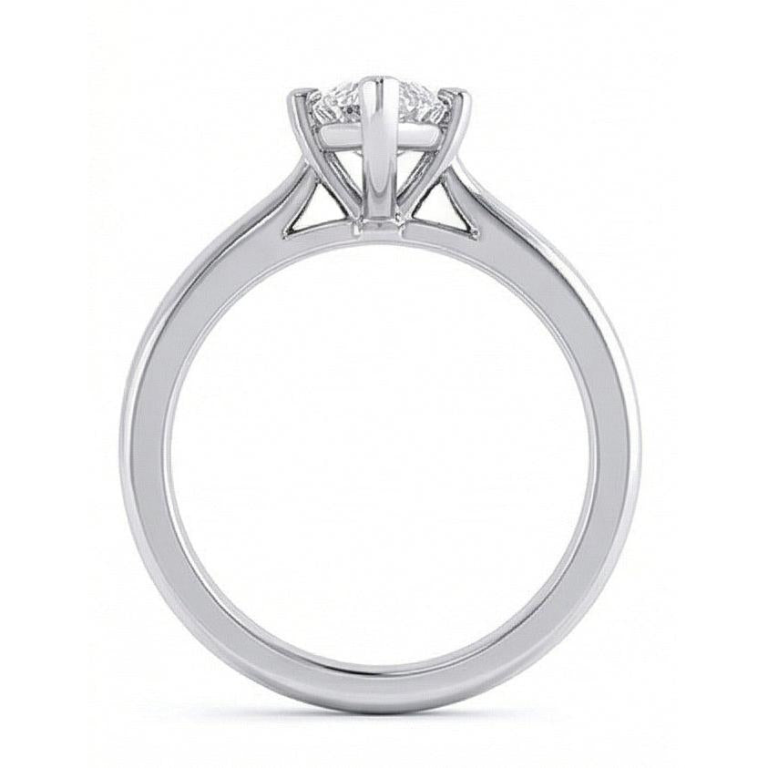 Marquise Cut 1.50 Ct Solitaire Natural Earth Mined Diamond Wedding Ring White Gold