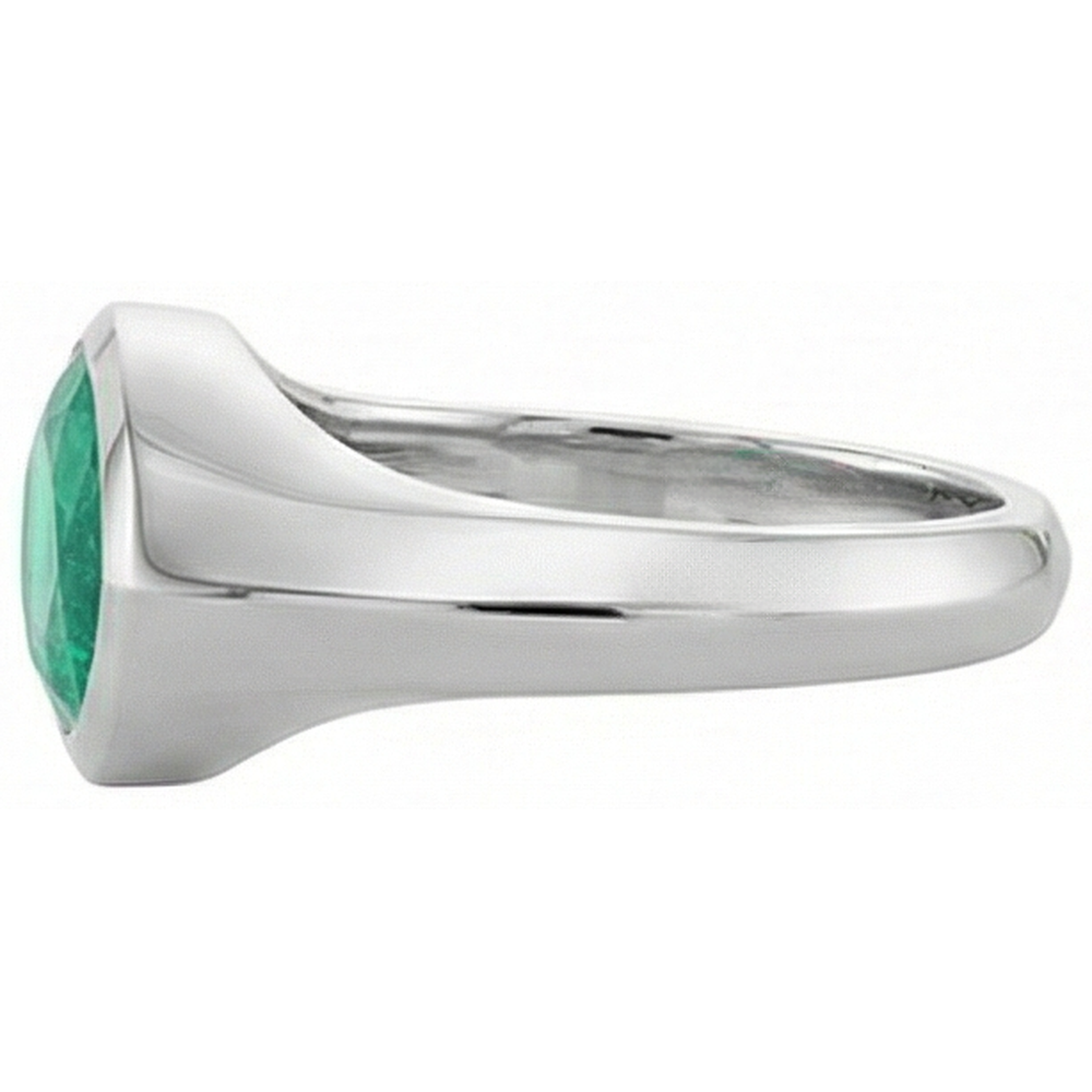 Natural Real ( Not Lab Grown ) Marquise Green Emerald GIA Ring Solitaire Mens Jewelry