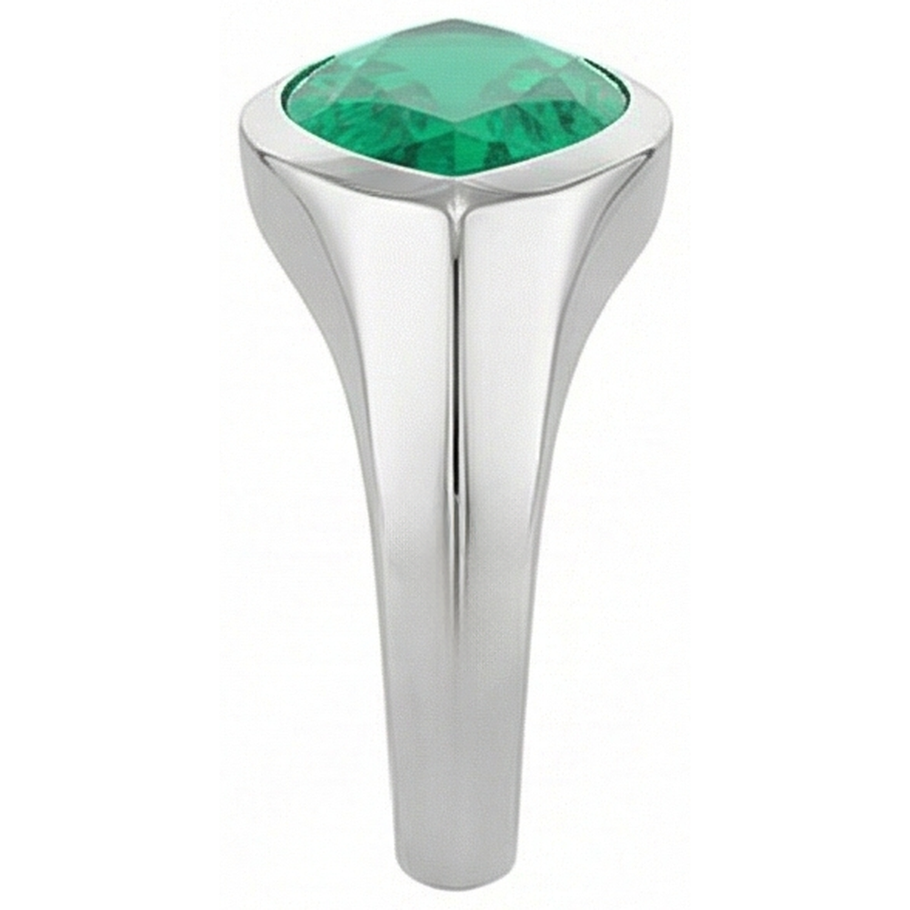 Natural Real ( Not Lab Grown ) Marquise Green Emerald GIA Ring Solitaire Mens Jewelry