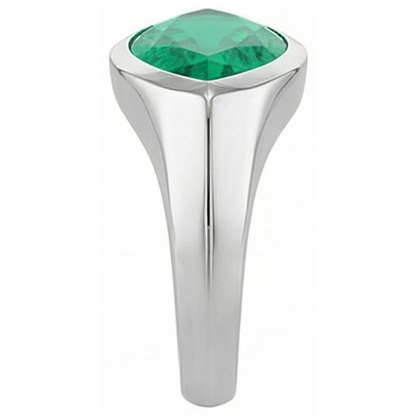 Natural Real ( Not Lab Grown ) Marquise Green Emerald GIA Ring Solitaire Mens Jewelry
