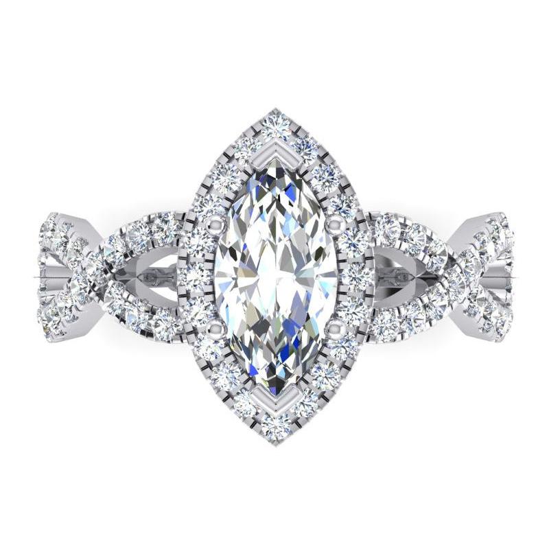 Marquise Infinity Natural Earth Mined Diamonds Jewelry